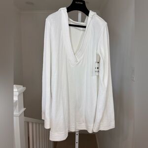 NWT Simon Miller hooded cotton terry mini dress bell dress, Large, $225 Retail